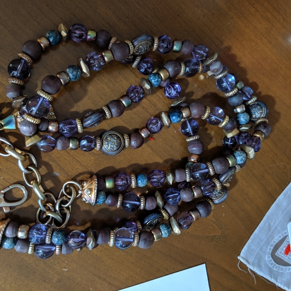 Vintage Beads Belt With Tassel - image 2